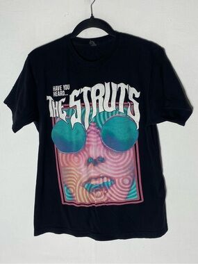The Struts Have You Heard Psychedelic Spiral Graphic Band T Shirt Size M Retro